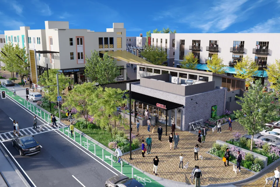 Rendering of Culdesac Tempe development